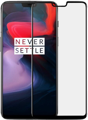 kmPPoWeR Edge To Edge Tempered Glass for OnePlus 6(Pack of 1)