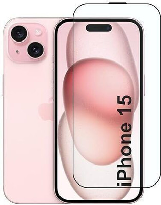 KXEDOX Edge To Edge Tempered Glass for Apple iPhone 15, 2.5D Curved Edge Premium Tempered Glass for Ultimate Protection(Pack of 1)