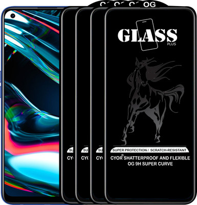 CYOR Edge To Edge Tempered Glass for REALME 7 PRO(Pack of 4)
