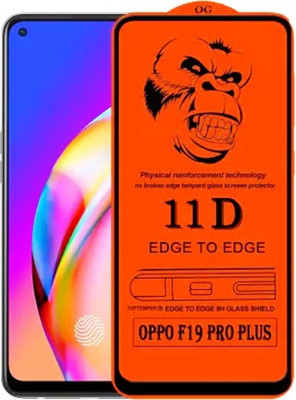 9H Edge To Edge Tempered Glass for Oppo F19 Pro Plus 5G --Ultimate Protection Kit Edge to Edge Screen Protector 9H Hardness Ultra HD Anti-Scratch-11D)(Pack of 1)