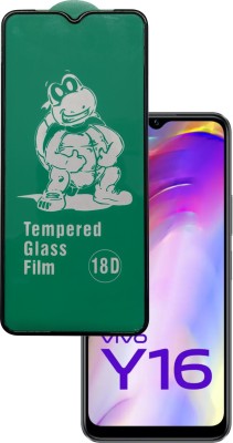 Ten To 11 Edge To Edge Tempered Glass for 18D Tempered Glass Rubber Airbag Edge Non Breakable Edges for ViVO Y16, vivo Y56 5G, vivo T2X 5G, ViVO Y16(Pack of 1)