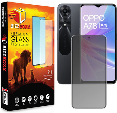 BizzBoxx Edge To Edge Tempered Glass for Oppo A78 5G(Pack of 1)