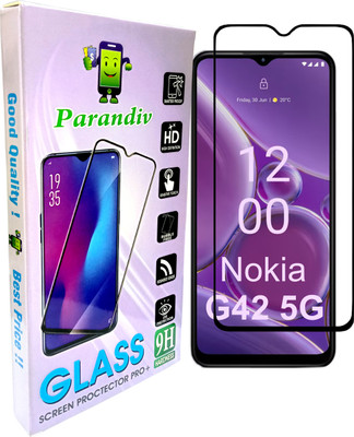 PARANDIV Edge To Edge Tempered Glass for Branded High Quality Tempered For Nokia G42 5G(Pack of 1)