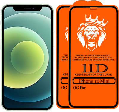 DeepzHub Edge To Edge Tempered Glass for iPhone 12 mini(Pack of 2)