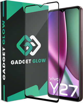 Gadget Glow Edge To Edge Tempered Glass for Vivo Y27 5G, Vivo Y27(Pack of 1)