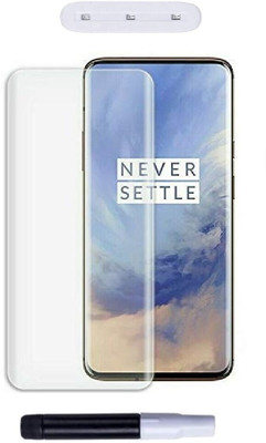 Mersal Edge To Edge Tempered Glass for OnePlus 8, UV Glass Full HD Quality Edge to Edge Coverage(Pack of 1)
