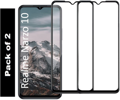RichCell Edge To Edge Tempered Glass for Realme Narzo 10(Pack of 2)