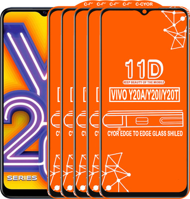 CYOR Edge To Edge Tempered Glass for VIVO Y20I(Pack of 5)