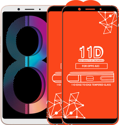 Roxel Edge To Edge Tempered Glass for Oppo A83(Pack of 2)
