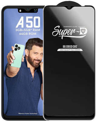 SM Styles Edge To Edge Tempered Glass for Itel A50(Pack of 1)