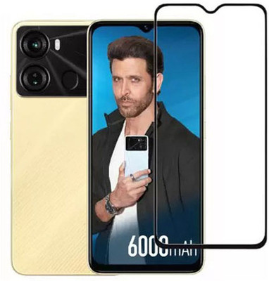 SM Styles Edge To Edge Tempered Glass for Itel P40(Pack of 1)