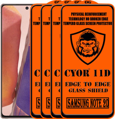 CYOR Edge To Edge Tempered Glass for SAMSUNG NOTE 20(Pack of 4)