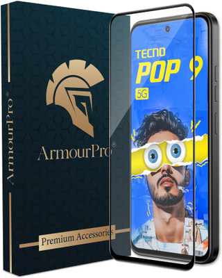 ArmourPro Edge To Edge Tempered Glass for Tecno Pop 9 5G(Pack of 1)