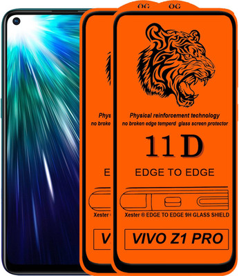 Xester Edge To Edge Tempered Glass for Vivo Z1 Pro(Pack of 2)
