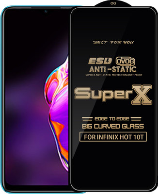 Qyist Edge To Edge Tempered Glass for INFINIX HOT 10T(Pack of 1)