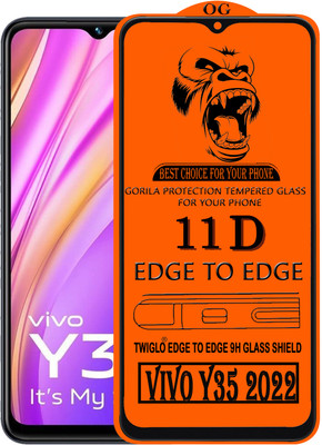 TWIGLO Edge To Edge Tempered Glass for VIVO Y35 2022(Pack of 1)