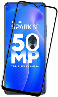 Flipkart SmartBuy Edge To Edge Tempered Glass for Tecno Spark 8P(Pack of 1)
