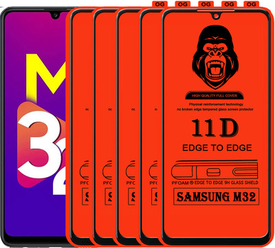 Laxdom Edge To Edge Tempered Glass for SAMSUNG GALAXY M32(Pack of 5)