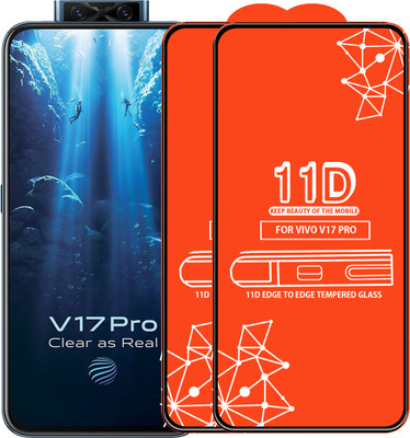 Roxel Edge To Edge Tempered Glass for Vivo V17 Pro(Pack of 2)