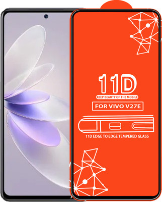 Roxel Edge To Edge Tempered Glass for Vivo V27E(Pack of 1)