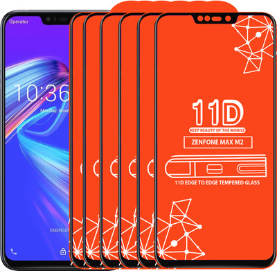 Roxel Edge To Edge Tempered Glass for Asus Zenfone Max M2(Pack of 6)