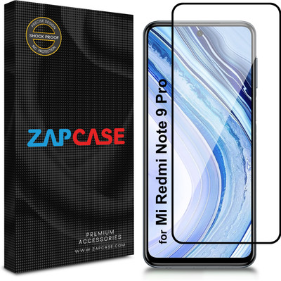 Zapcase Edge To Edge Tempered Glass for Mi Redmi Note 9 Pro(Pack of 1)