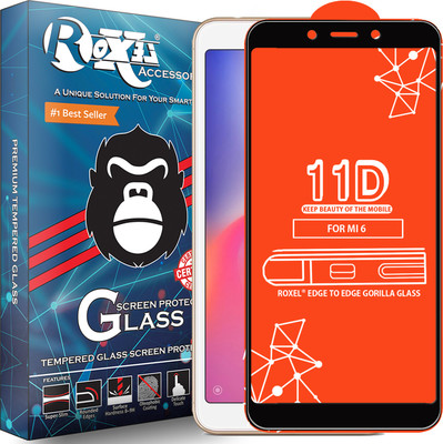 Roxel Edge To Edge Tempered Glass for Mi Redmi 6(Pack of 1)