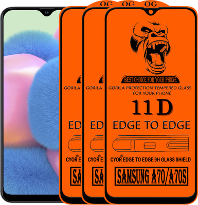 CYOR Edge To Edge Tempered Glass for SAMSUNG A70S(Pack of 3)