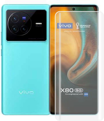 MBR Edge To Edge Tempered Glass for vivo X80 5G, Meibo Series 3D Curved High Quality UV Liquide Glue Glass with Easy Installation(Pack of 1)