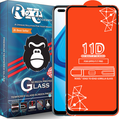 Roxel Edge To Edge Tempered Glass for Oppo F17 Pro(Pack of 1)