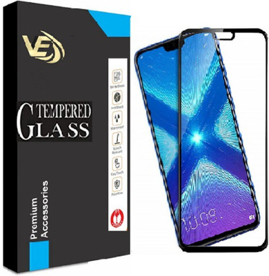 VILLA Edge To Edge Tempered Glass for Honor 8X - 9H Hardness, Oleophobic Coating, Bubble-Free Screen Protector(Pack of 1)