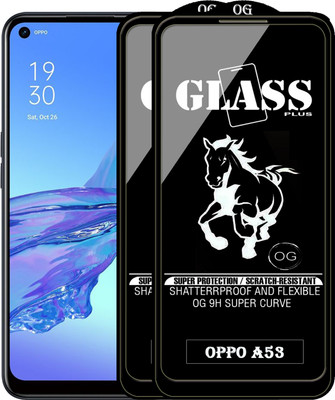PFOAM Edge To Edge Tempered Glass for OPPO A53(Pack of 2)