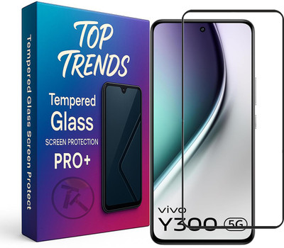 TopTrends Edge To Edge Tempered Glass for vivo Y300 5G, with Easy Self Installation Kit(Pack of 1)
