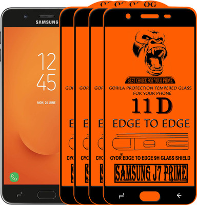 CYOR Edge To Edge Tempered Glass for Samsung Galaxy J7 Prime(Pack of 4)