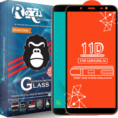 Roxel Edge To Edge Tempered Glass for Samsung Galaxy J6(Pack of 1)