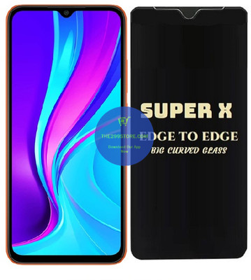 Resolute Edge To Edge Tempered Glass for Xiaomi Redmi 9C, Super X Edge Glass, Super X Tempered Glass, Super X Screen Protector(Pack of 1)