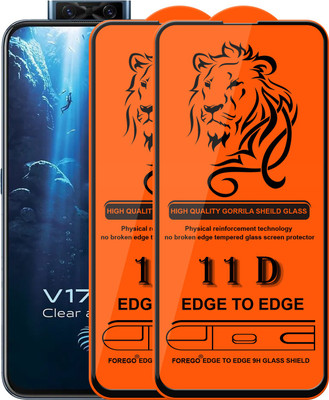 Forego Edge To Edge Tempered Glass for Vivo V17 Pro(Pack of 2)