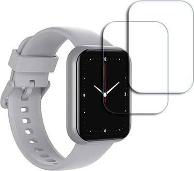 SOMTONE Edge To Edge Tempered Glass for DIZO Watch D Plus 1.85 INCH SMARTWATCH SCREEN GUARD(Pack of 2)