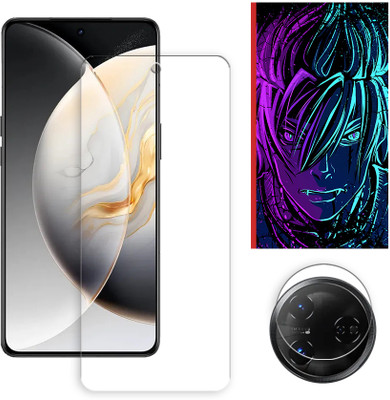 ARBAN Edge To Edge Tempered Glass for Tecno Camon 30 Pro 5G Tempered Glass Screen Protector | Anti-Scratch | Edge to Edge Full Coverage | 9H Hardness (1 FRONT SCREEN GUARD + 1 CAMERA LENS PROTECTOR + 1 FREE BACK EMBOSSED SKIN002)(Pack of 1)