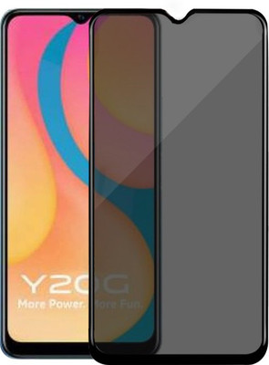 HUPSHY Edge To Edge Tempered Glass for vivo Y20G(Pack of 1)