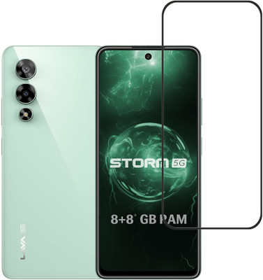 SPRITZEN Edge To Edge Tempered Glass for Lava Storm 5G(Pack of 1)
