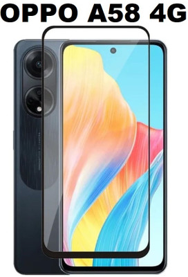 GDBUY Edge To Edge Tempered Glass for OPPO A58, OPPO A58 4G(Pack of 1)