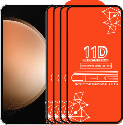 PikTrue Edge To Edge Tempered Glass for Samsung Galaxy S23 Fe 5G(Pack of 4)