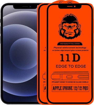 Xester Edge To Edge Tempered Glass for APPLE IPHONE 12 PRO(Pack of 2)