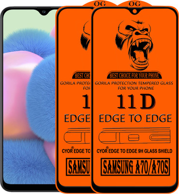 CYOR Edge To Edge Tempered Glass for SAMSUNG A70S(Pack of 2)