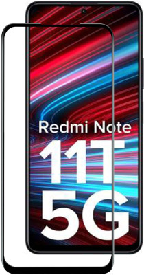 VAlight Edge To Edge Tempered Glass for REDMI Note 11T 5G, Premium Tempered glass with Self Installation Guide - Wet & Dry wipes,(Pack of 1)