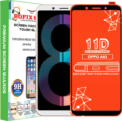 Rofix star Edge To Edge Tempered Glass for Oppo A83(Pack of 1)
