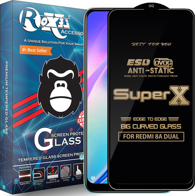 Roxel Edge To Edge Tempered Glass for REDMI 8A DUAL(Pack of 1)