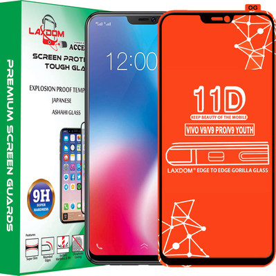 Laxdom Edge To Edge Tempered Glass for VIVO V9 PRO(Pack of 1)