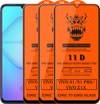 Forego Edge To Edge Tempered Glass for Vivo S1 Pro(Pack of 3)